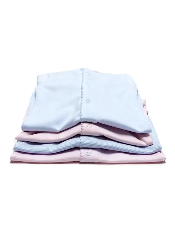 Classic Pima Converter Gown | Lt Pink Mini Stripe
