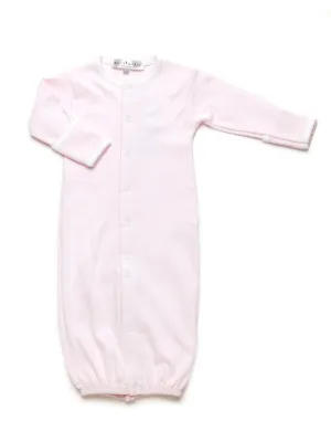 Classic Pima Converter Gown | Lt Pink Mini Stripe