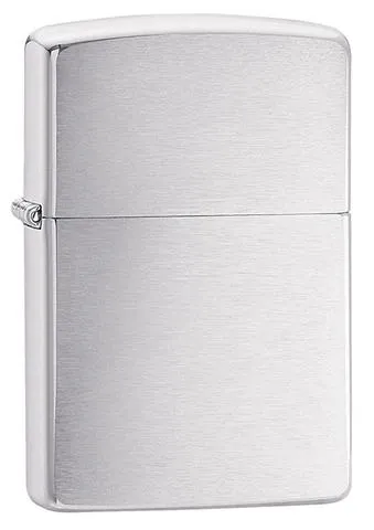 Classic silver brushed chrome Zippo lighter (fuel NOT included)