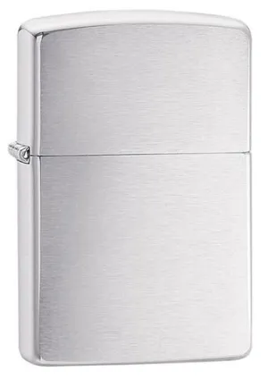 Classic silver brushed chrome Zippo lighter (fuel NOT included)