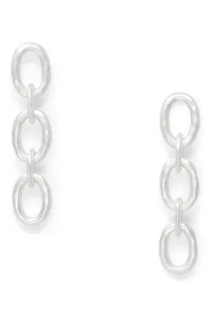 Classic Silver Link Earrings