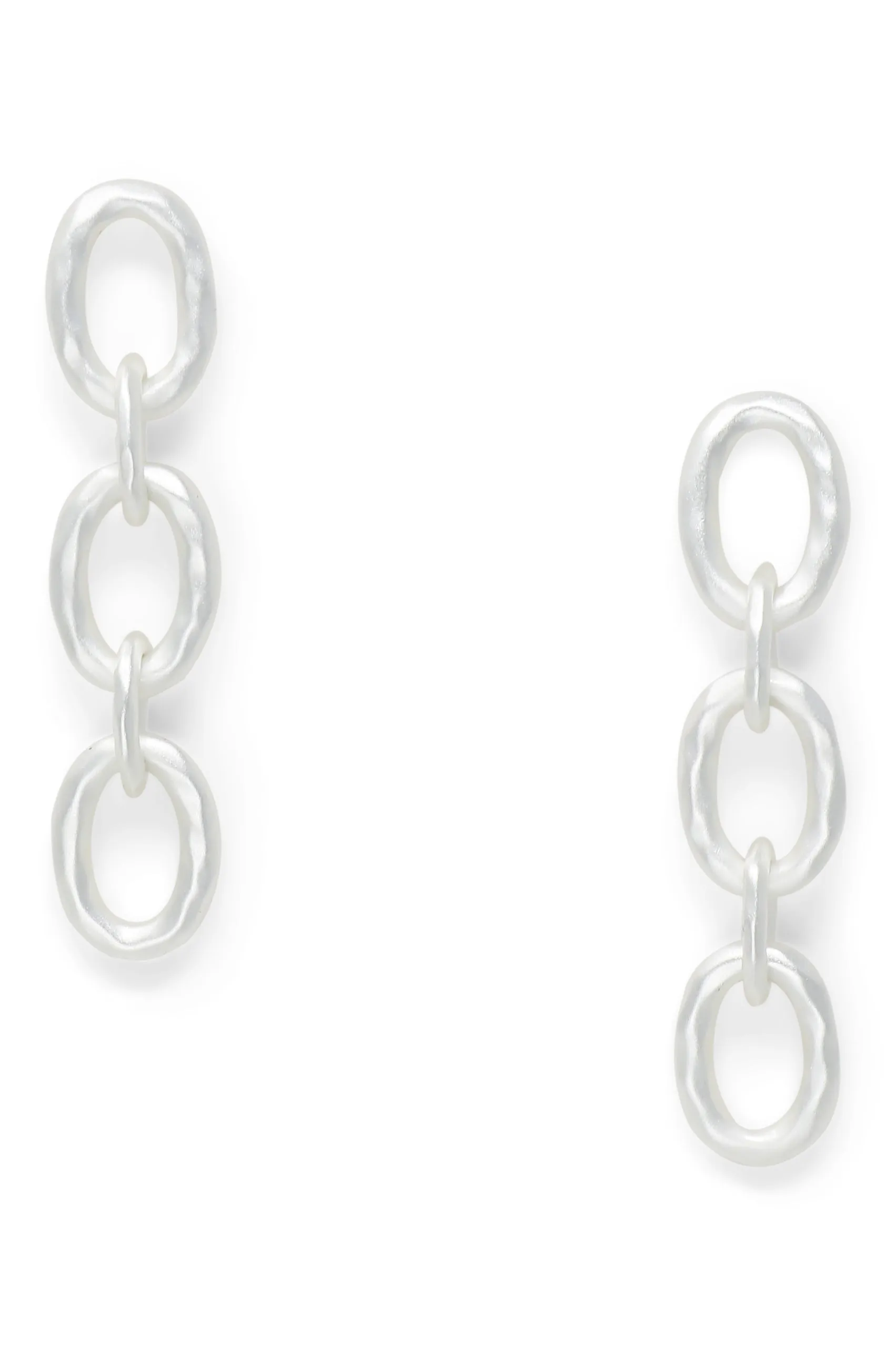 Classic Silver Link Earrings