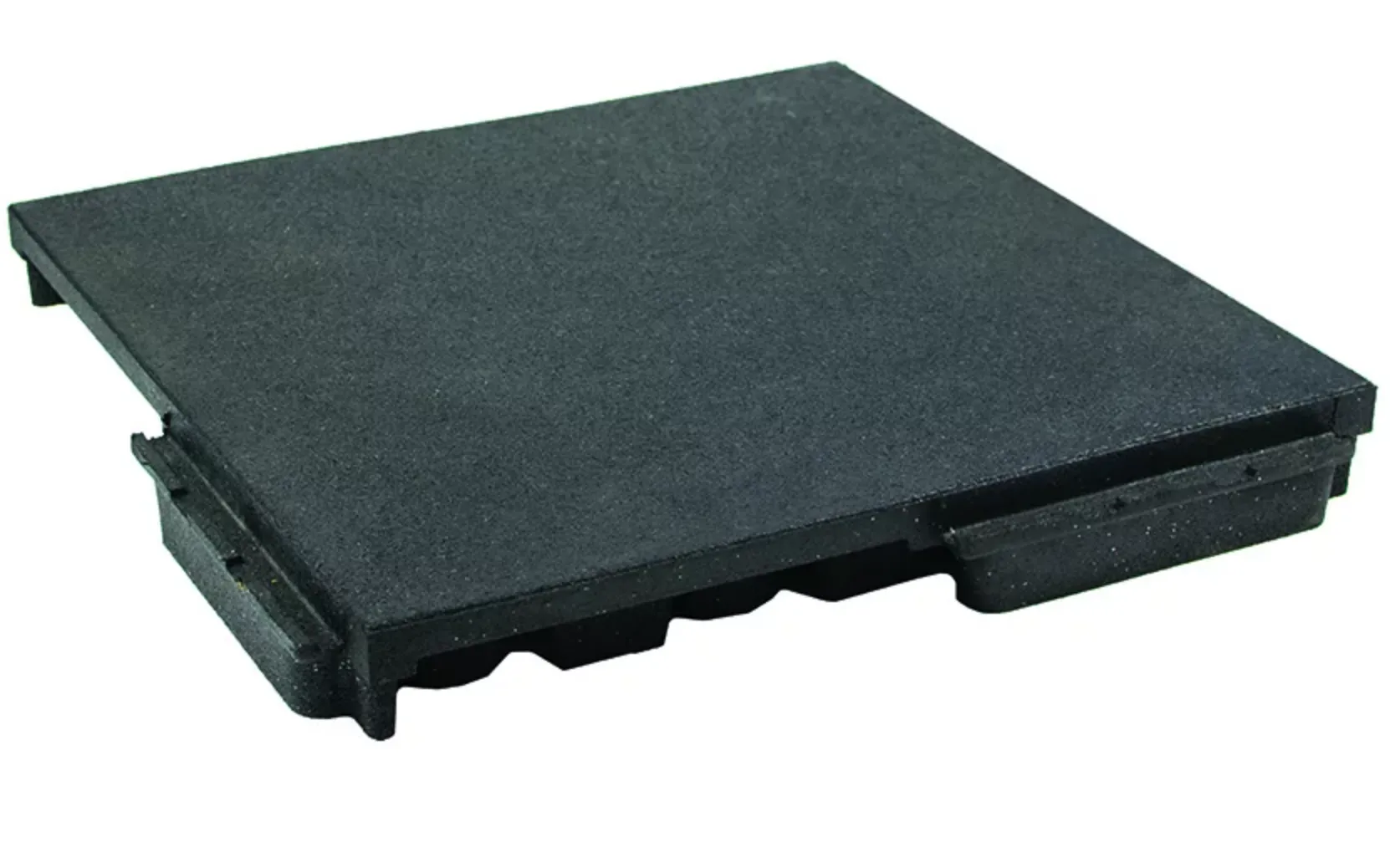Commercial Fitness Rubber Floor Tile, remnants, 70mm, 24" x 24"