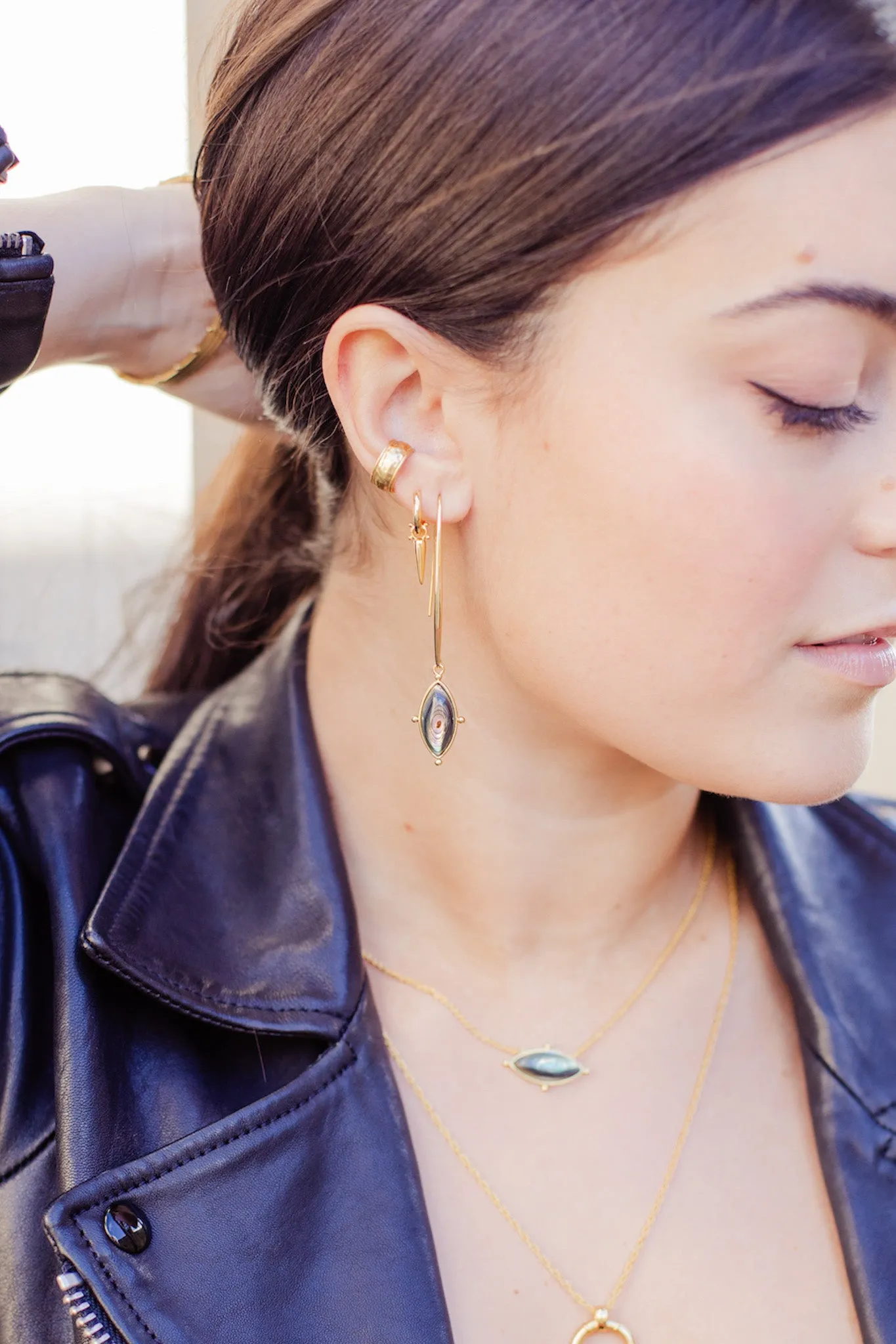 Crete Ear Cuff, Gold
