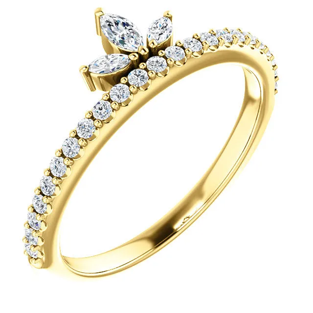 Crown Diamond Ring
