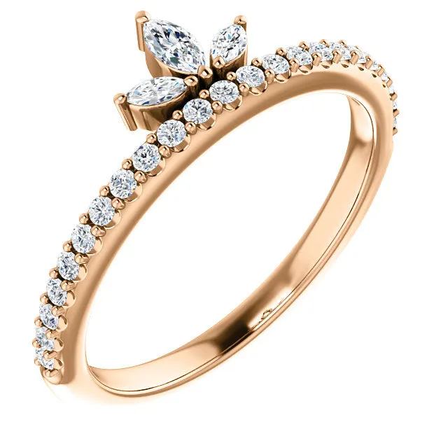 Crown Diamond Ring