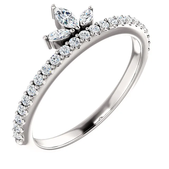 Crown Diamond Ring