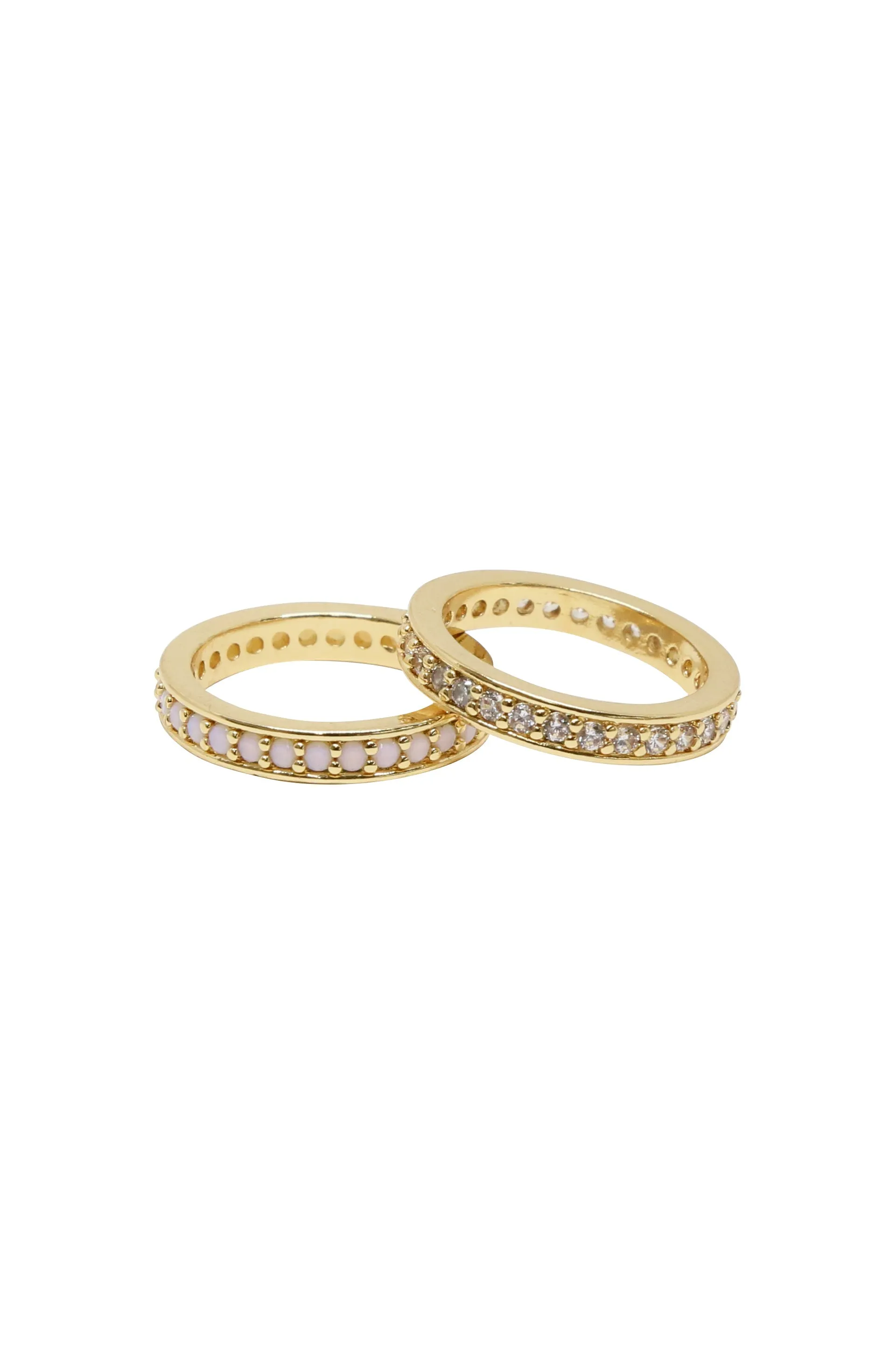 Crystal Band Ring Set