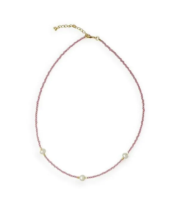 Delicate Bead & Pearl Necklace