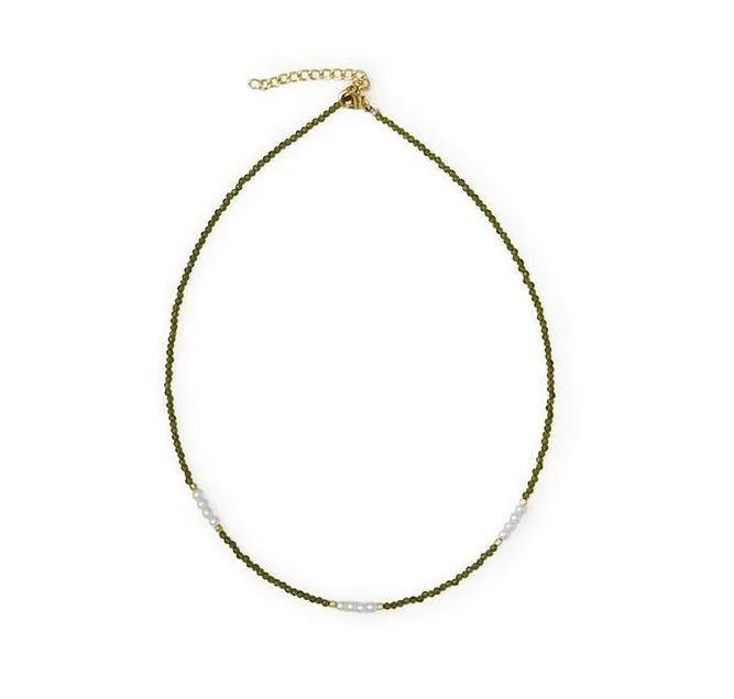 Delicate Bead & Pearl Necklace