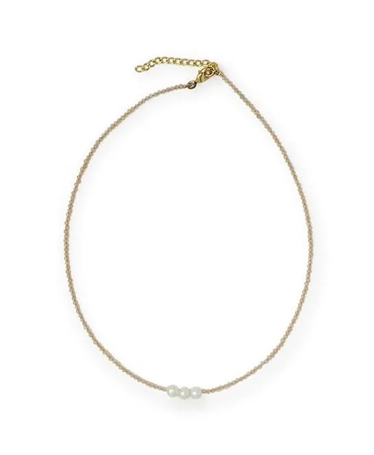 Delicate Bead & Pearl Necklace