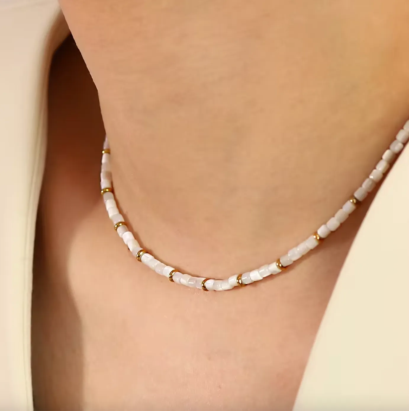 Delicate Bead Necklace