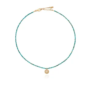 Delicate  Beaded Drop Necklace