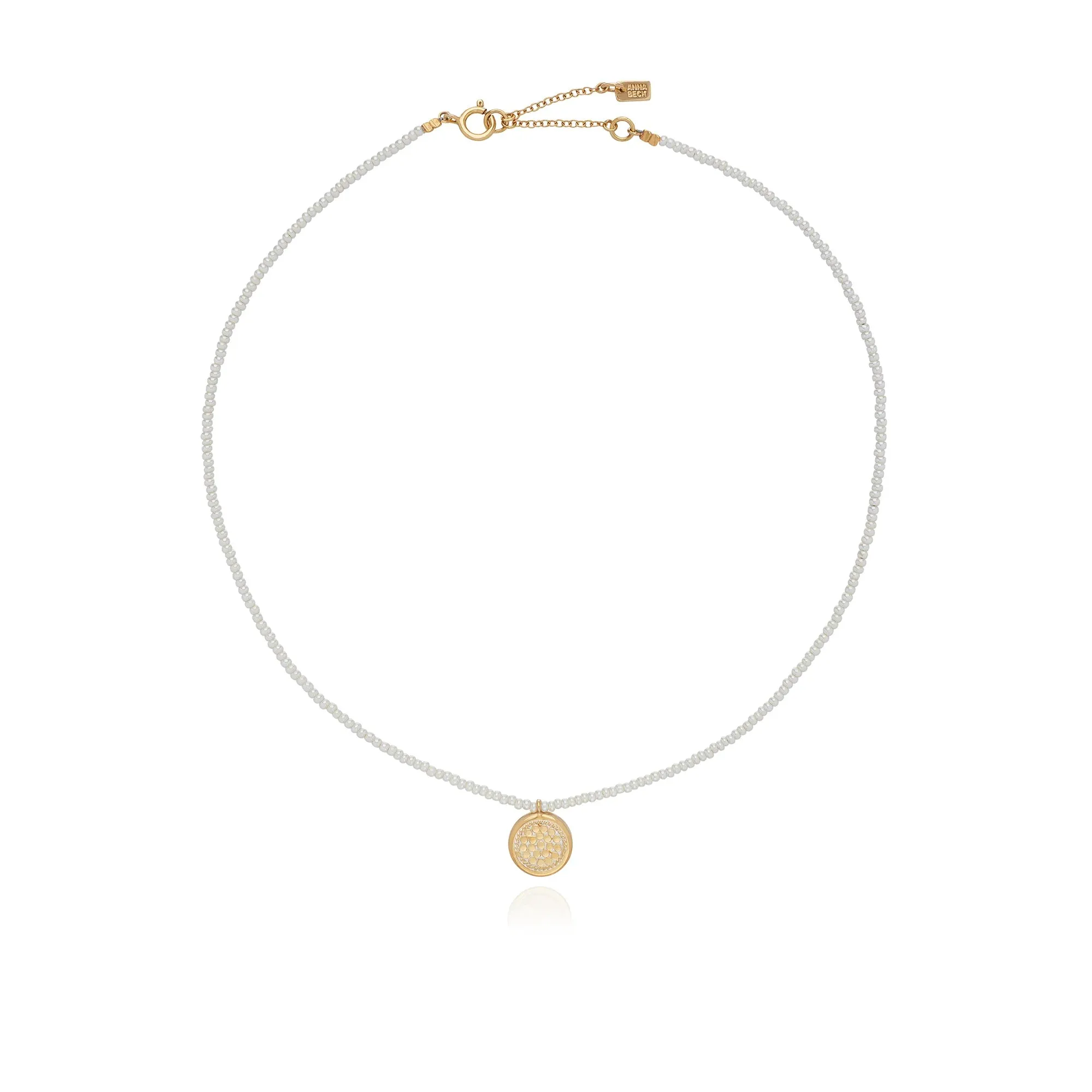 Delicate  Beaded Drop Necklace