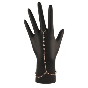 Delicate Beaded Finger Bracelet