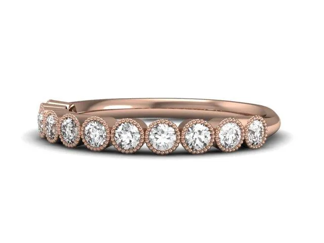 Delicate Bezel Diamond Band