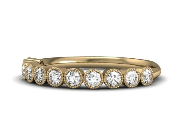 Delicate Bezel Diamond Band