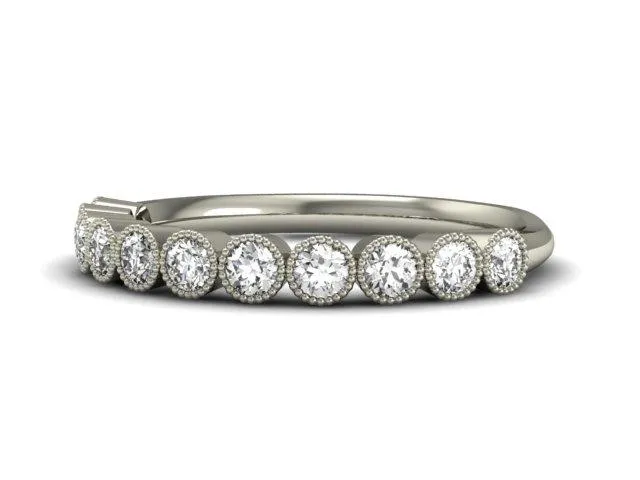Delicate Bezel Diamond Band