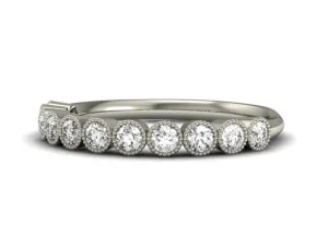 Delicate Bezel Diamond Band