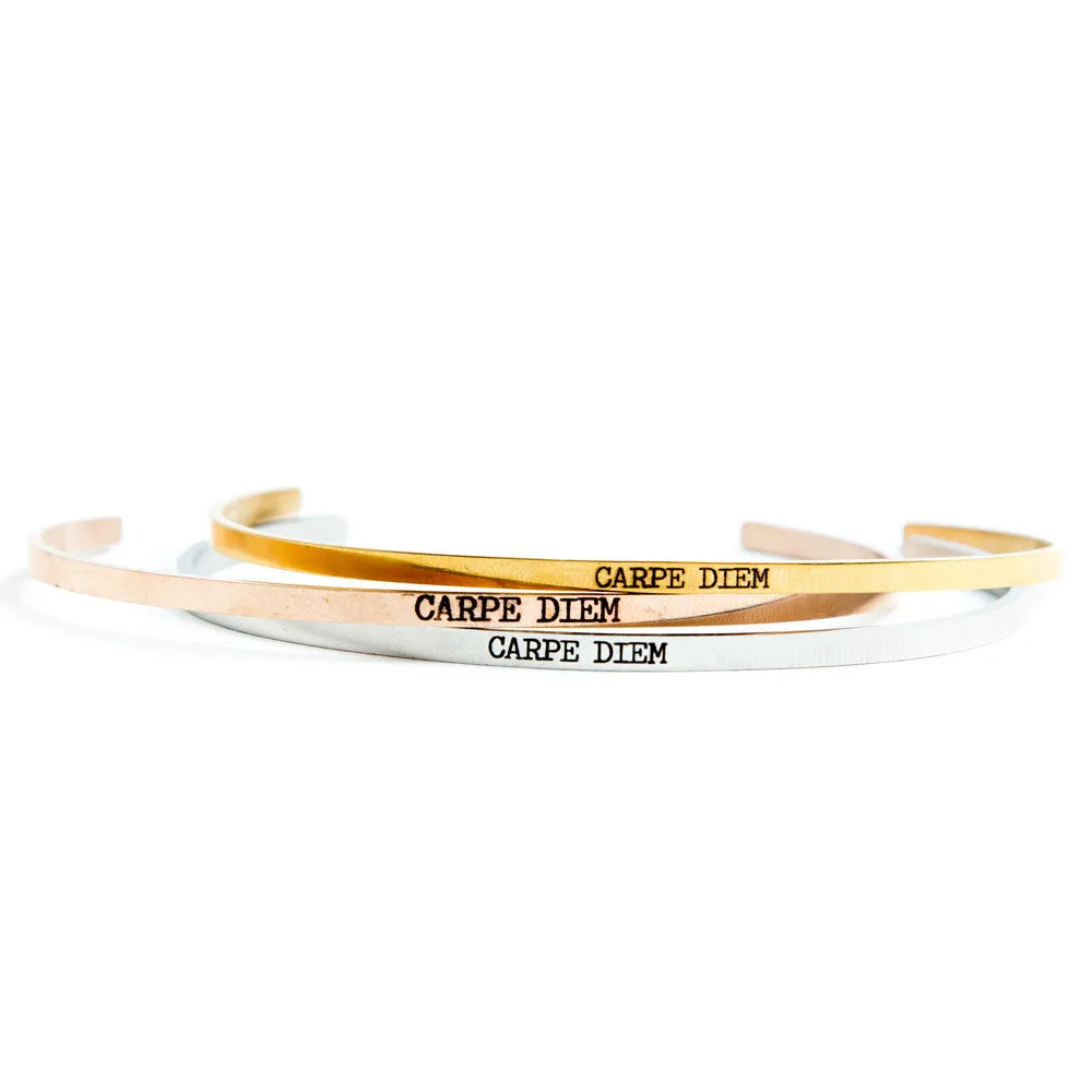 Delicate Carpe Diem Bangle