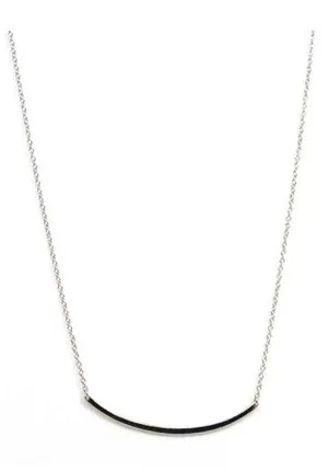 Delicate Curved Bar Necklace