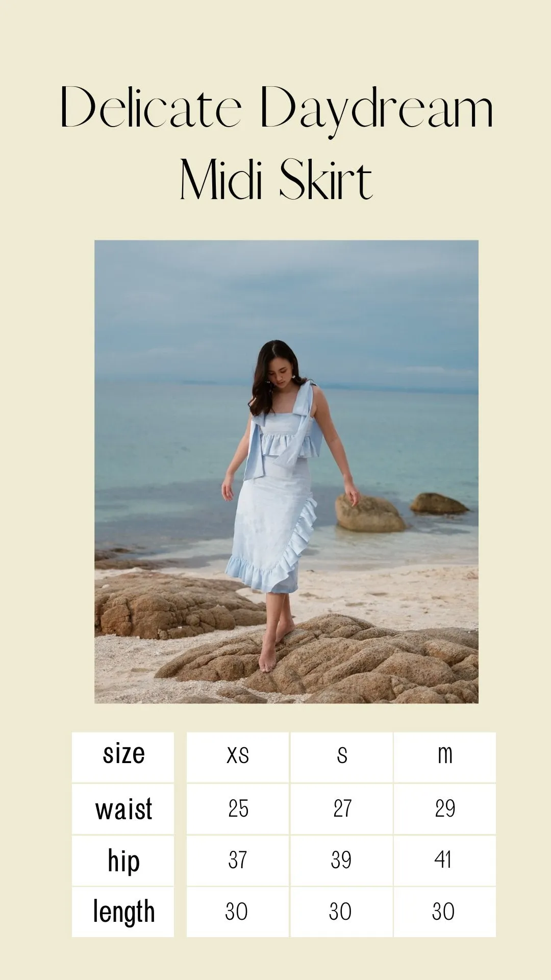 DELICATE DAYDREAM MIDI SKIRT