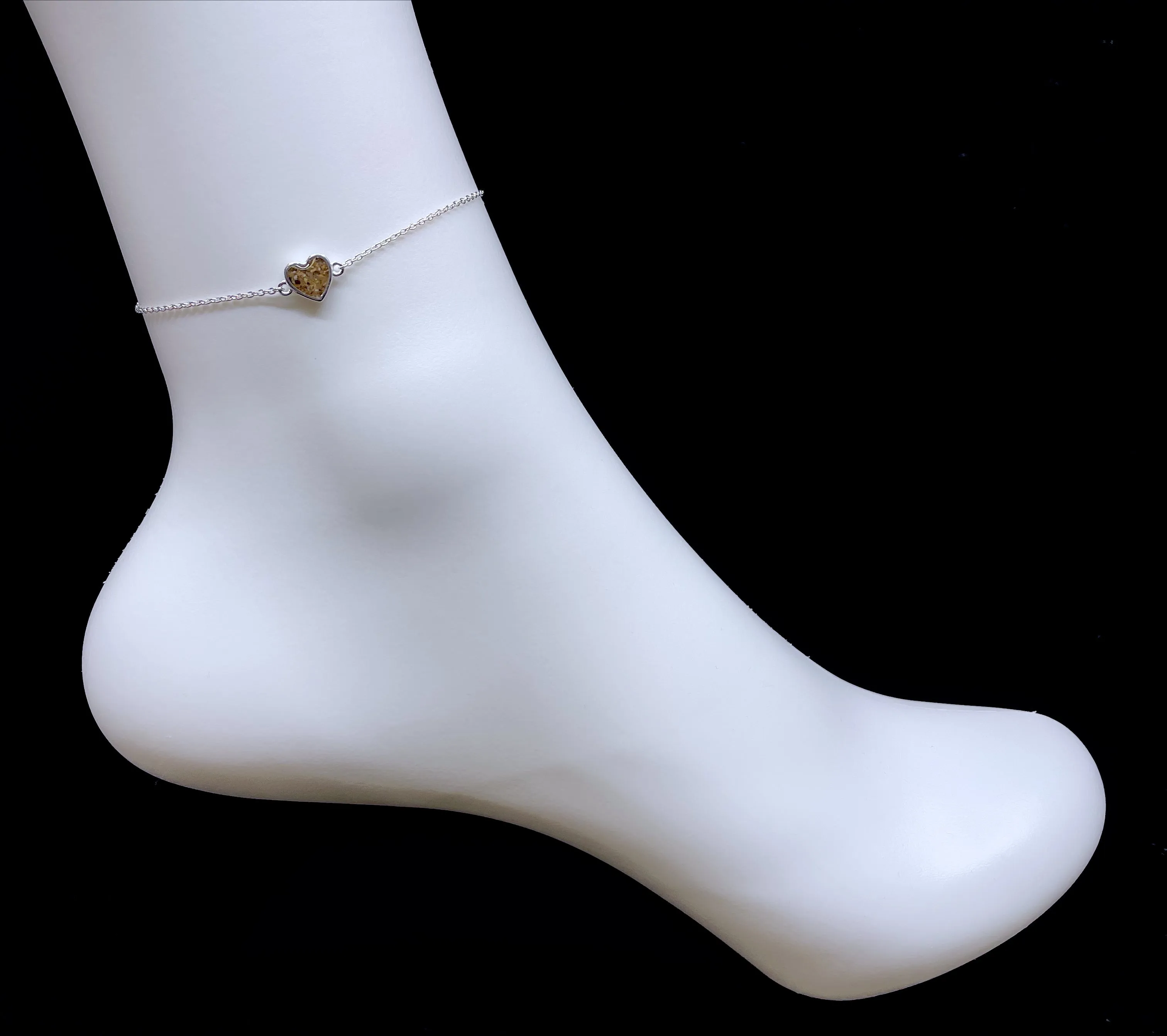 Delicate Destinations Heart Anklet