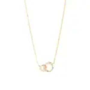 Delicate Double Circle in Gold