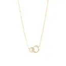 Delicate Double Circle in Gold