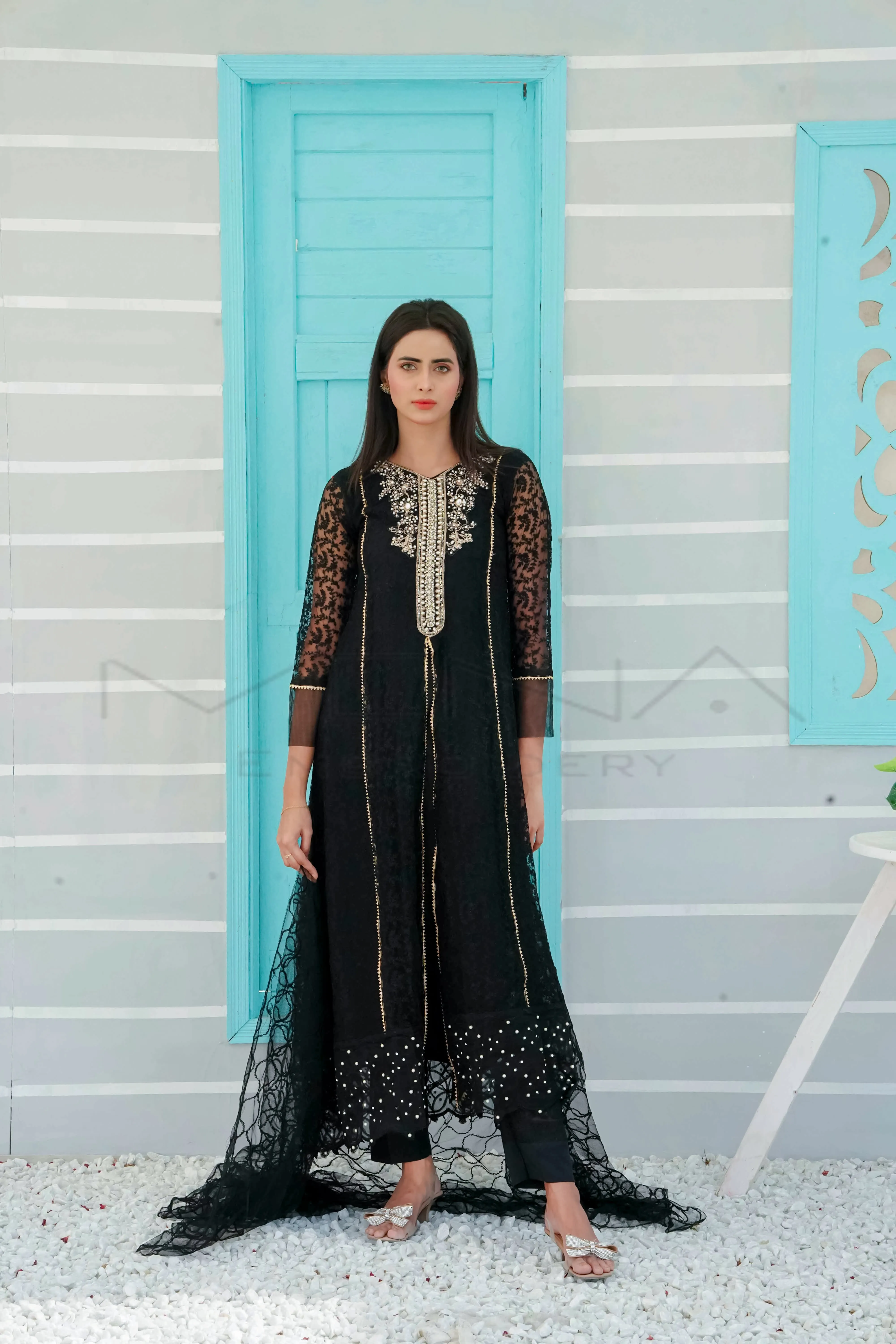 DELICATE DRAPES-BLACK