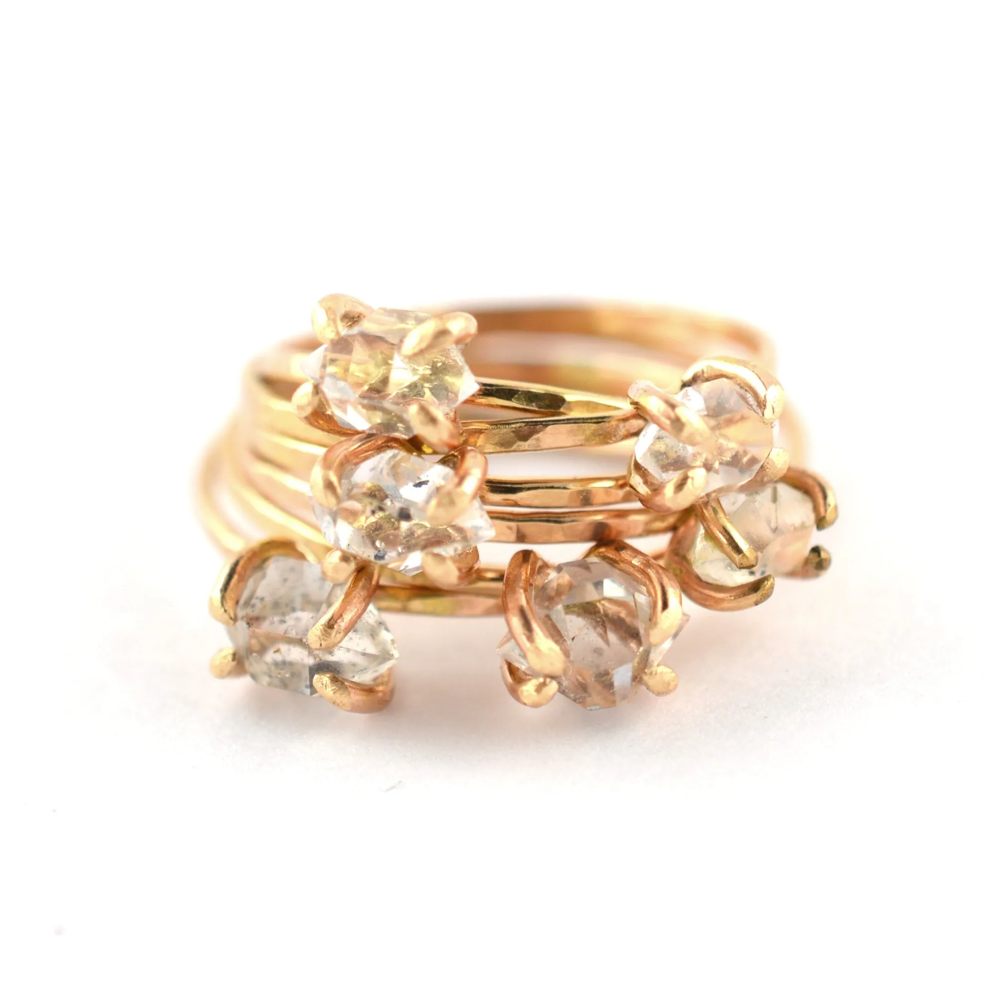 Delicate Herkimer Diamond Ring