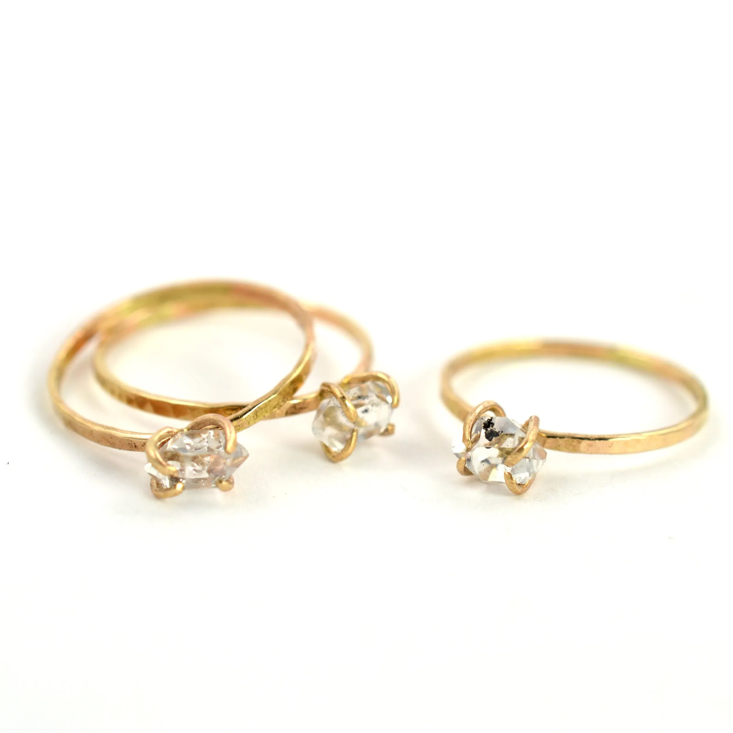 Delicate Herkimer Diamond Ring