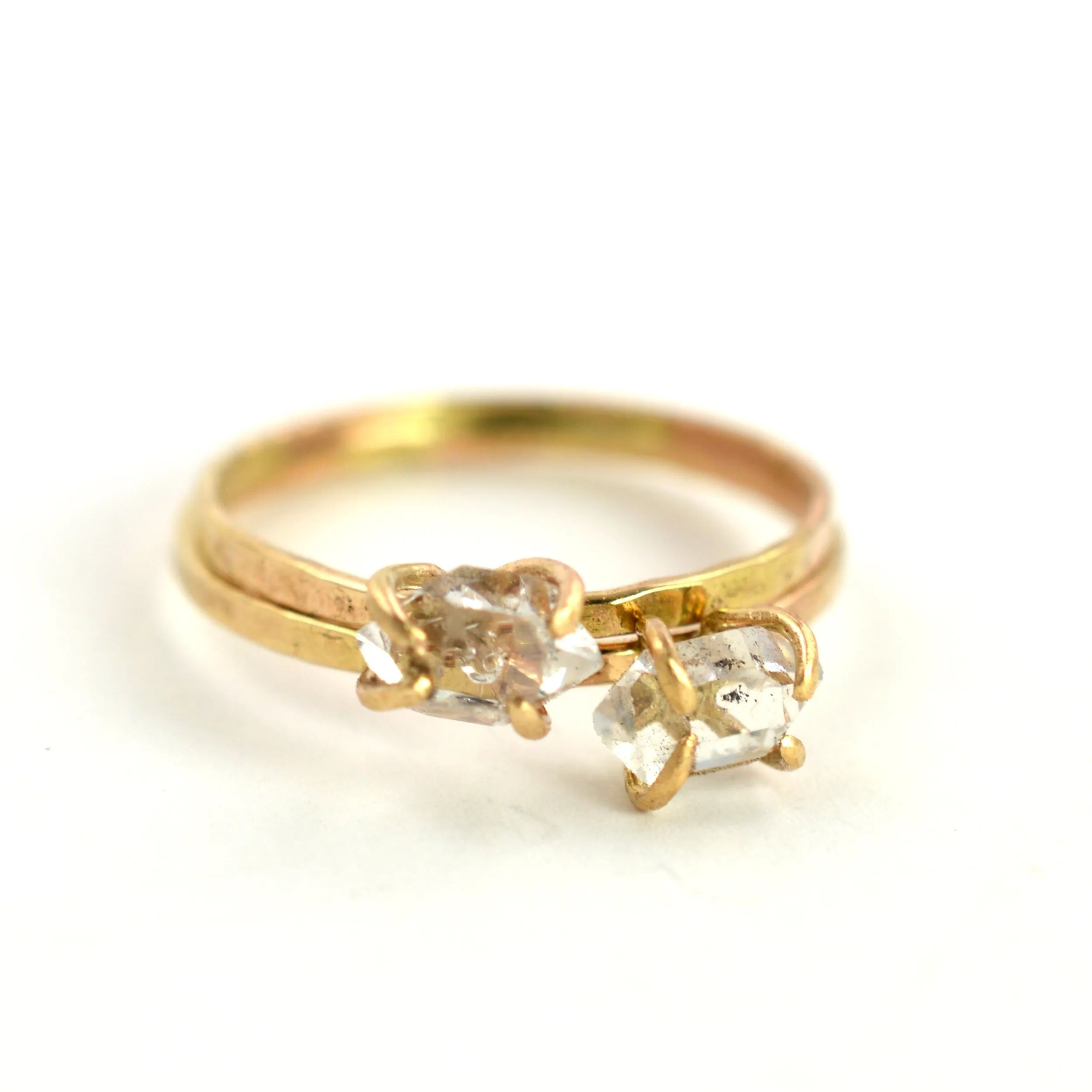 Delicate Herkimer Diamond Ring