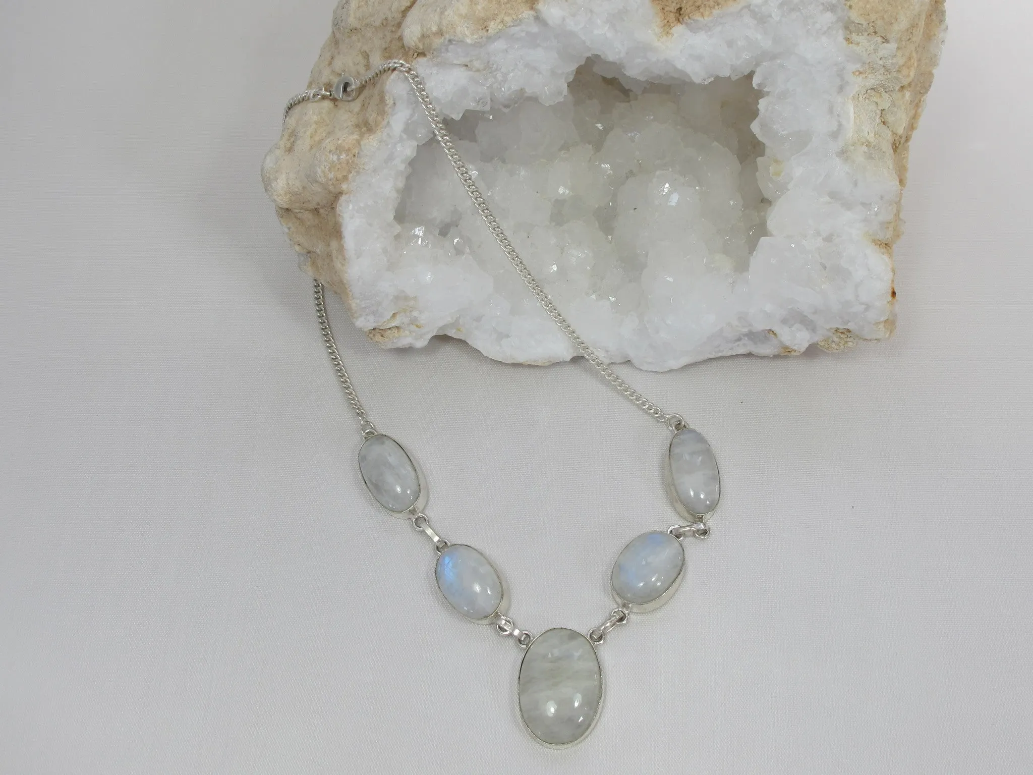 Delicate Moonstone Necklace 1