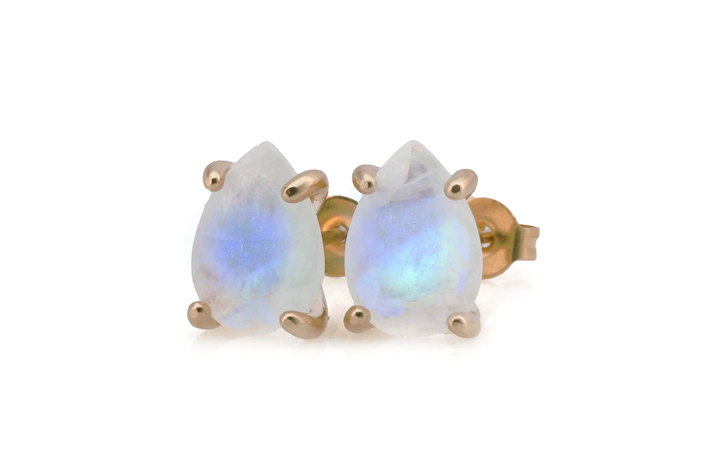 Delicate Moonstone Sterling Silver Earrings