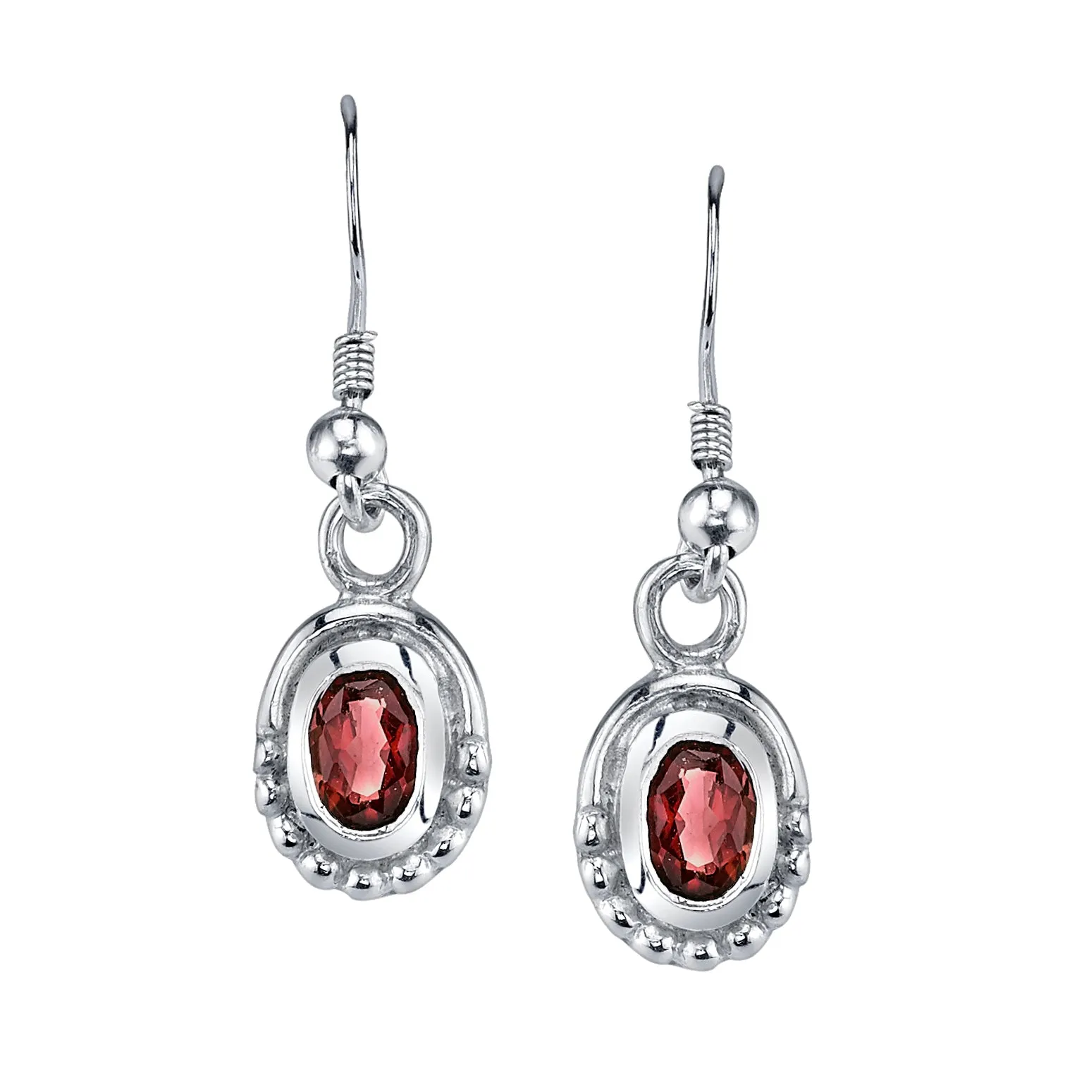 Delicate Oval Solitaire Earrings