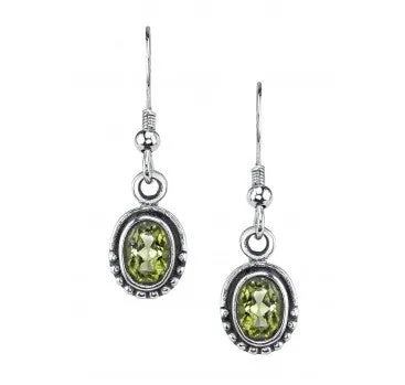 Delicate Oval Solitaire Earrings