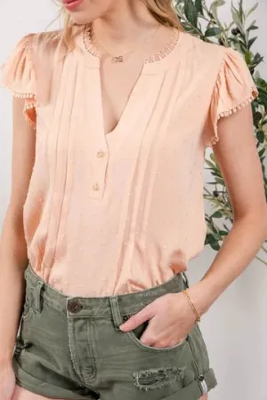 Delicate Peach Blouse