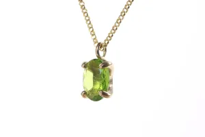 Delicate Peridot 14k Gold Necklace