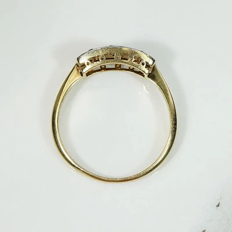 Delicate Pierced & Engraved Diamond Ring