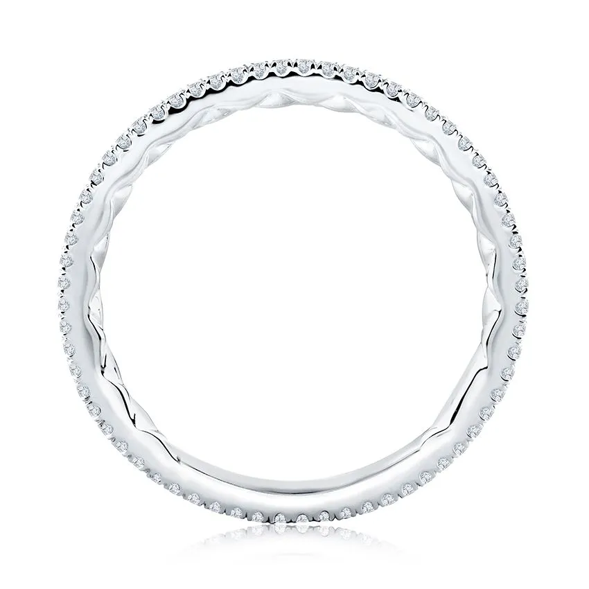 Delicate Quilted Anniversary Band