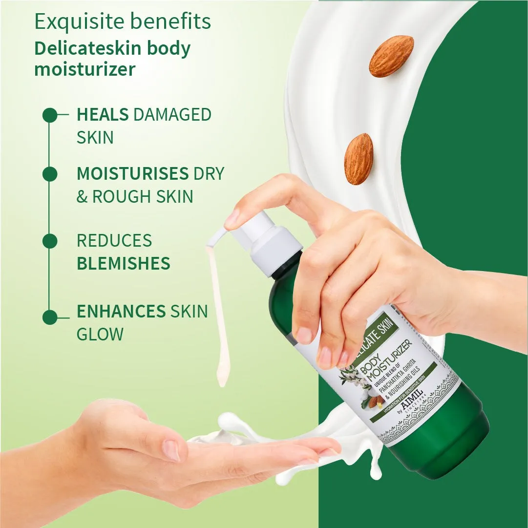 Delicate Skin Care Combo | Delicate Skin Pure Castile Soap (110g) & Delicate Skin Body Moisturizer (300 ml)