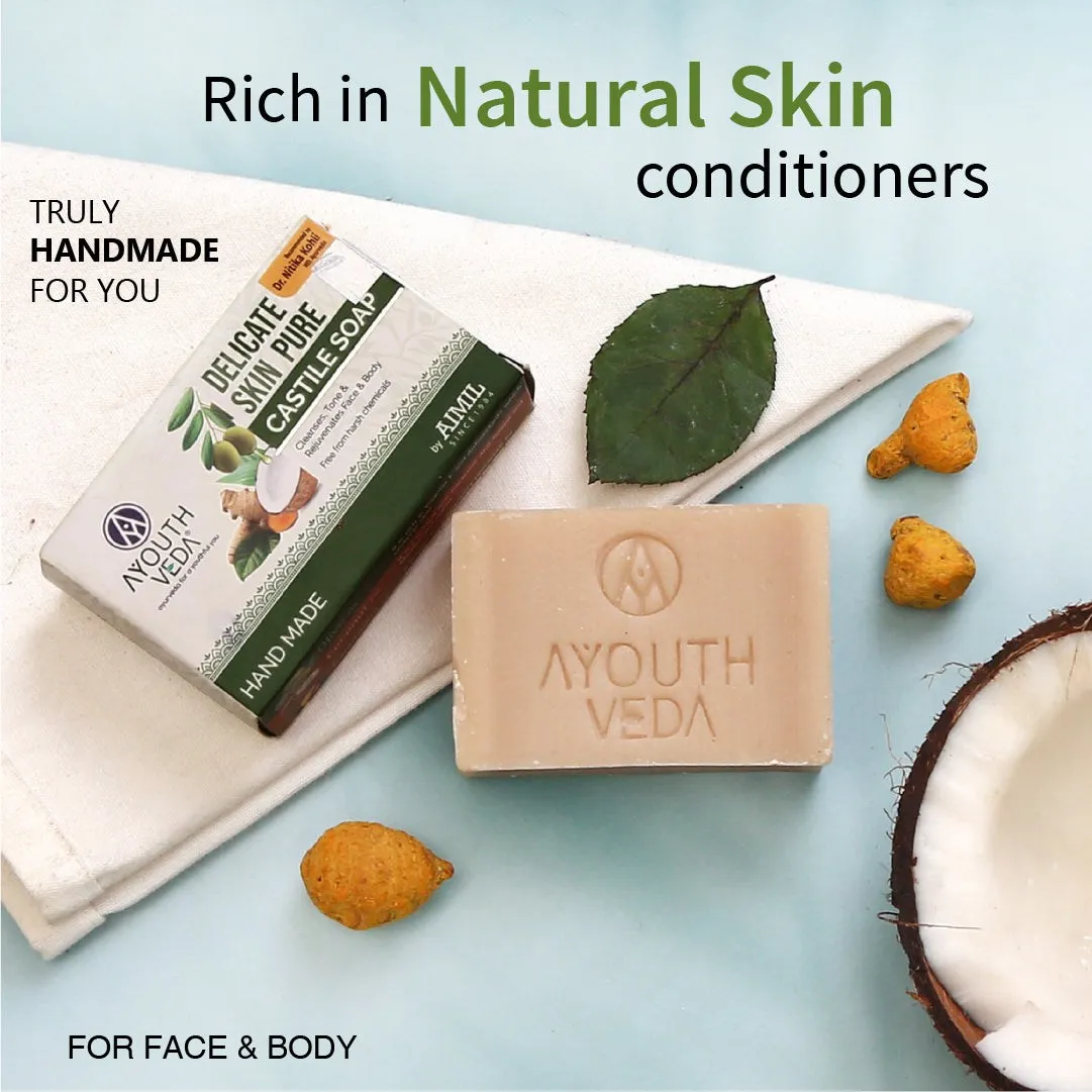 Delicate Skin Care Combo | Delicate Skin Pure Castile Soap (110g) & Delicate Skin Body Moisturizer (300 ml)