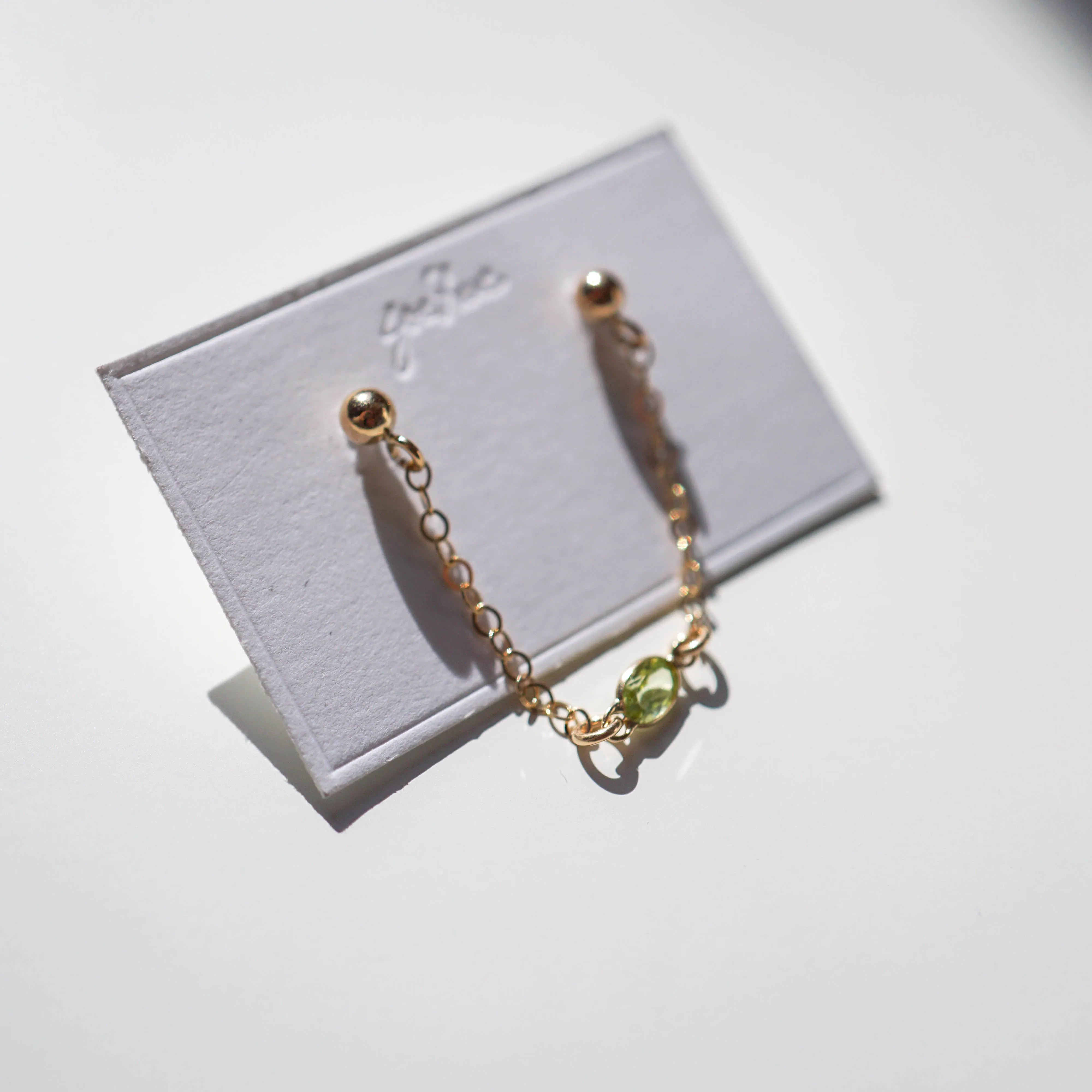 Delicate Stone Ear Chain