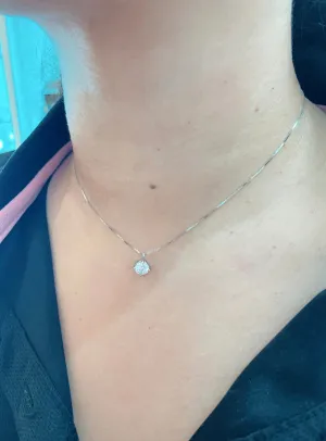 Delicate White Gold Necklace - 70048