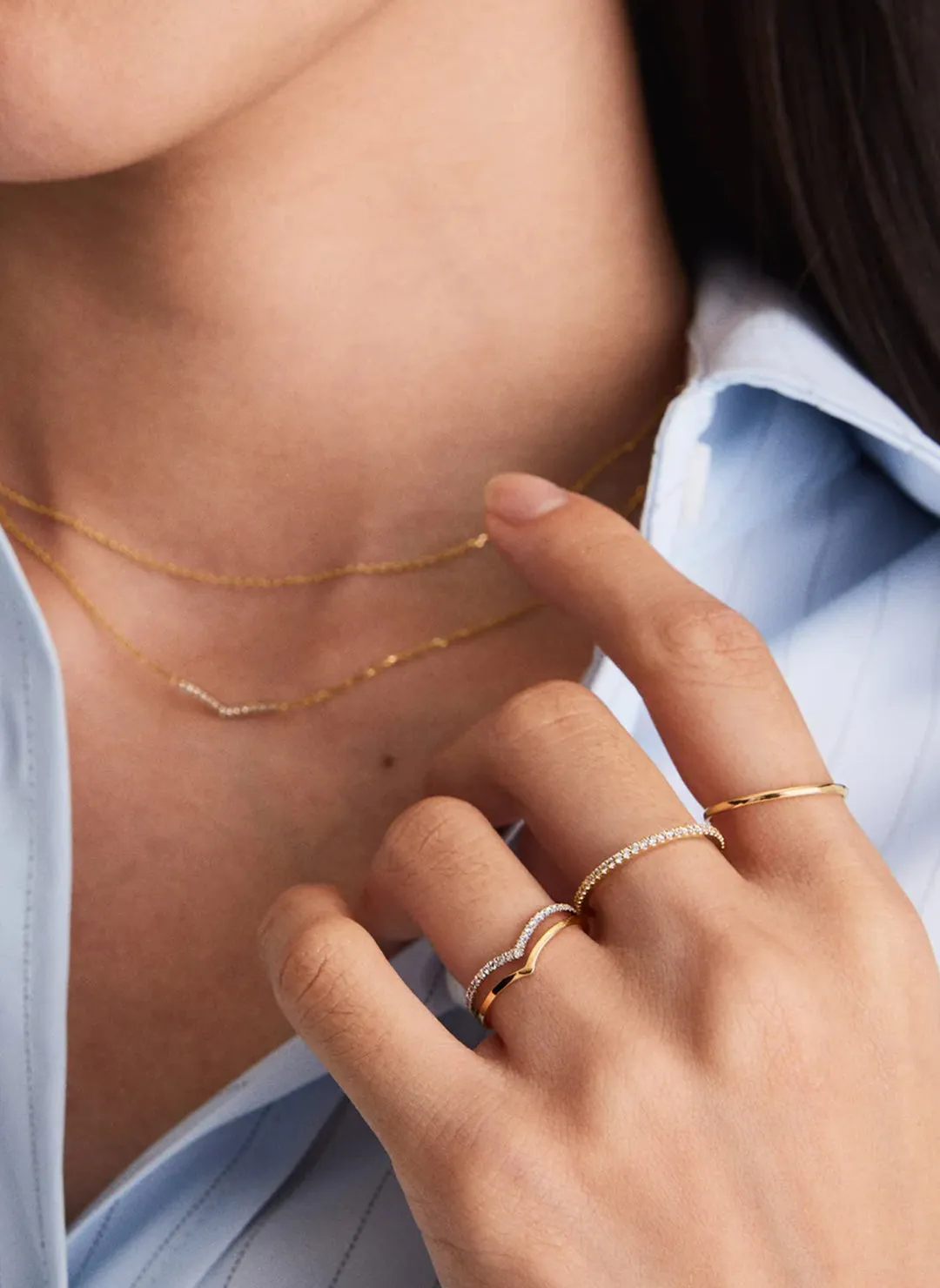 Delicate Wishbone Stacker Set