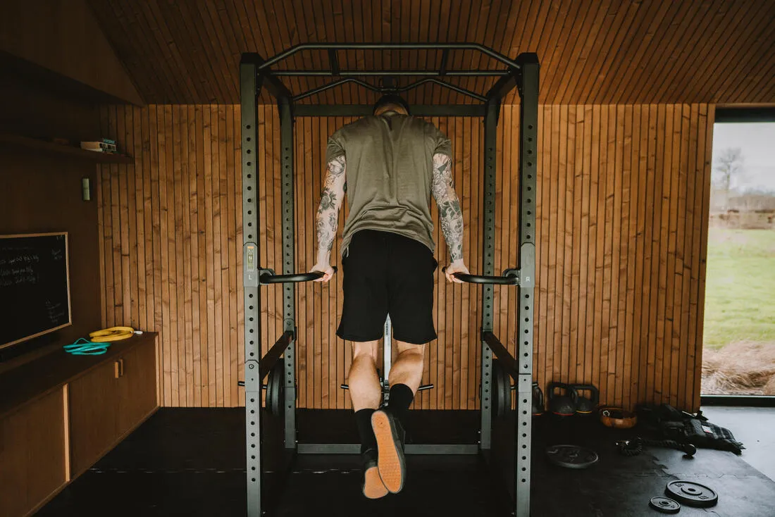 Dip Supports for Weight Training Rack - Twin-Pack