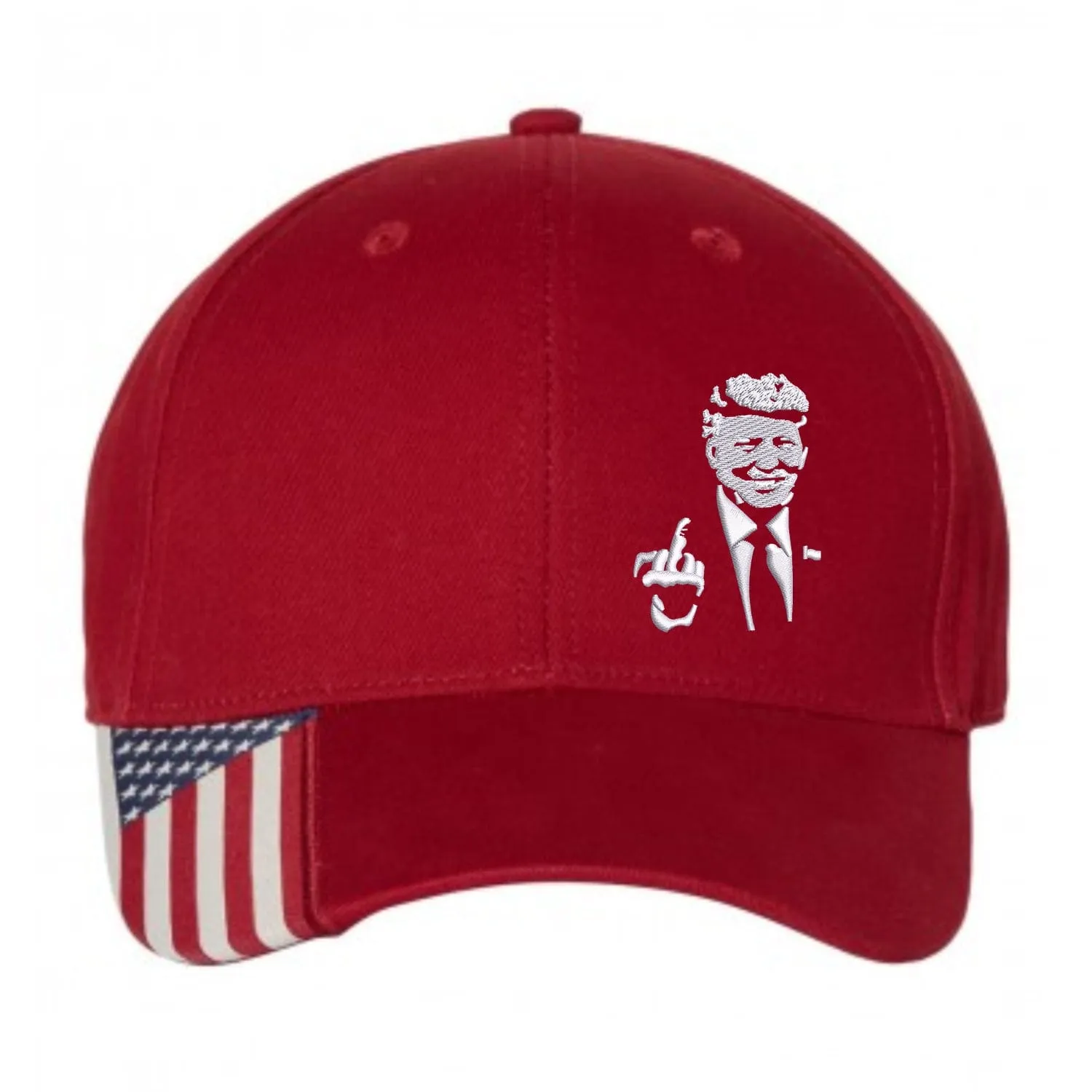 Donald Trump 2024 Middle Finger Embroidery Hat