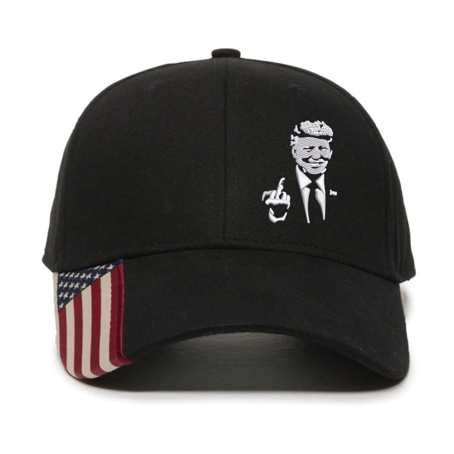 Donald Trump 2024 Middle Finger Embroidery Hat