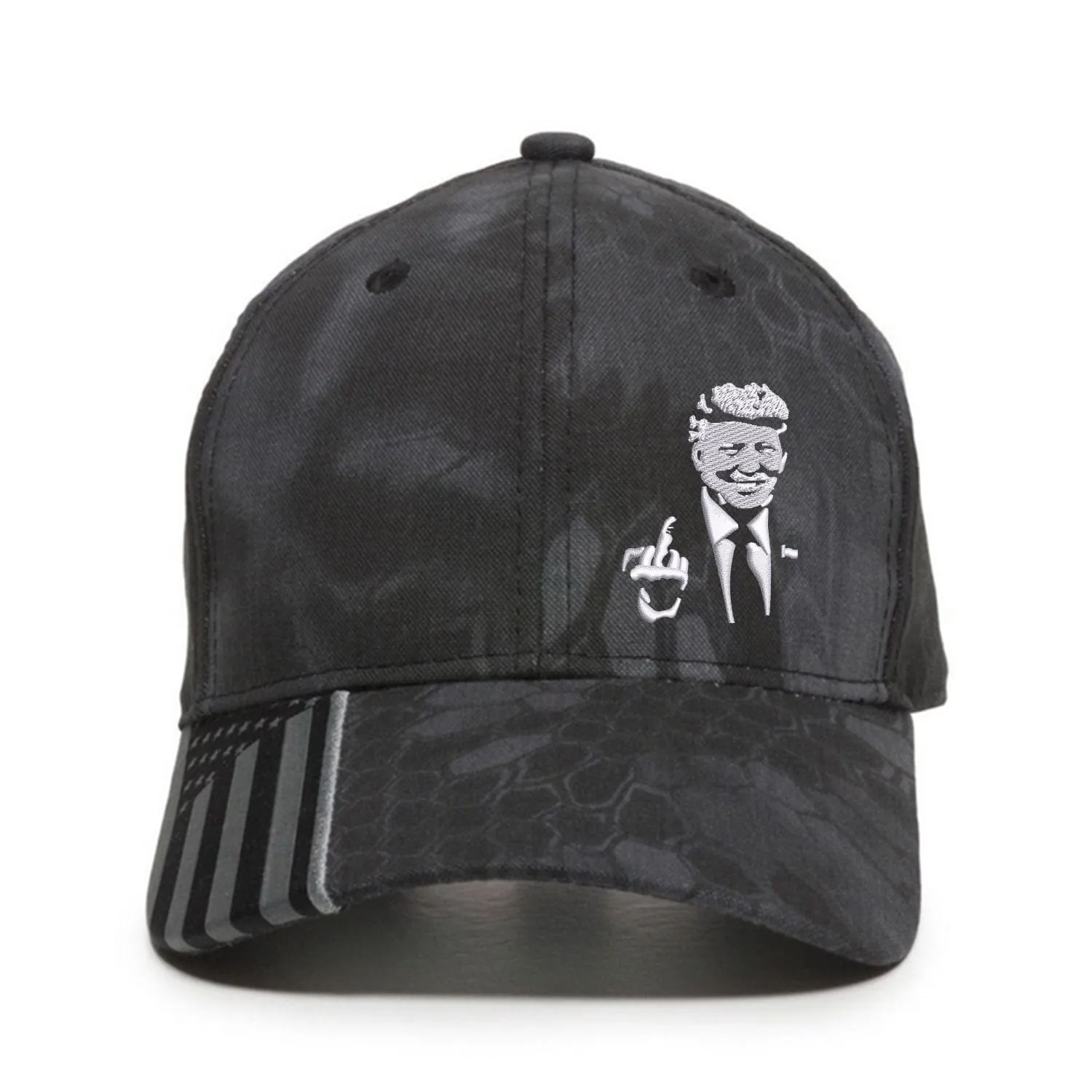 Donald Trump 2024 Middle Finger Embroidery Hat